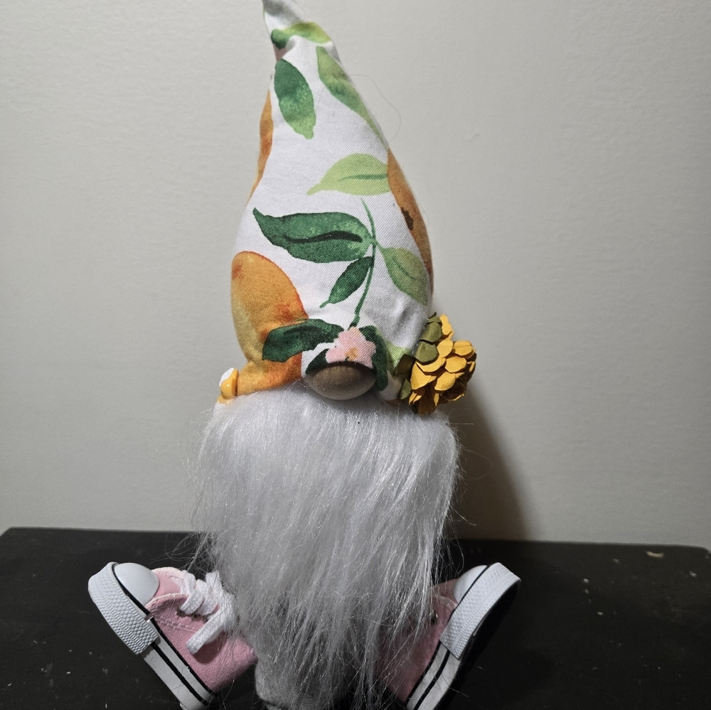Spring Gnome with Pink Shoes (Hand-crafted)